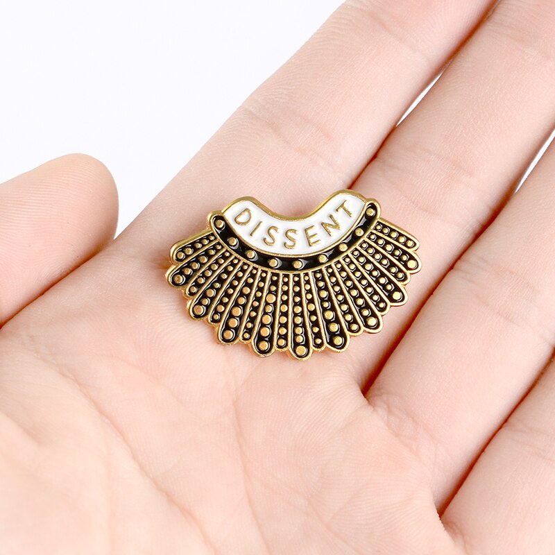 Ghim Cài Áo Hợp Kim Tráng Men Hình Câu Trích Dẫn Ruth Bader Ginsburg Thời Trang Cho Nữ