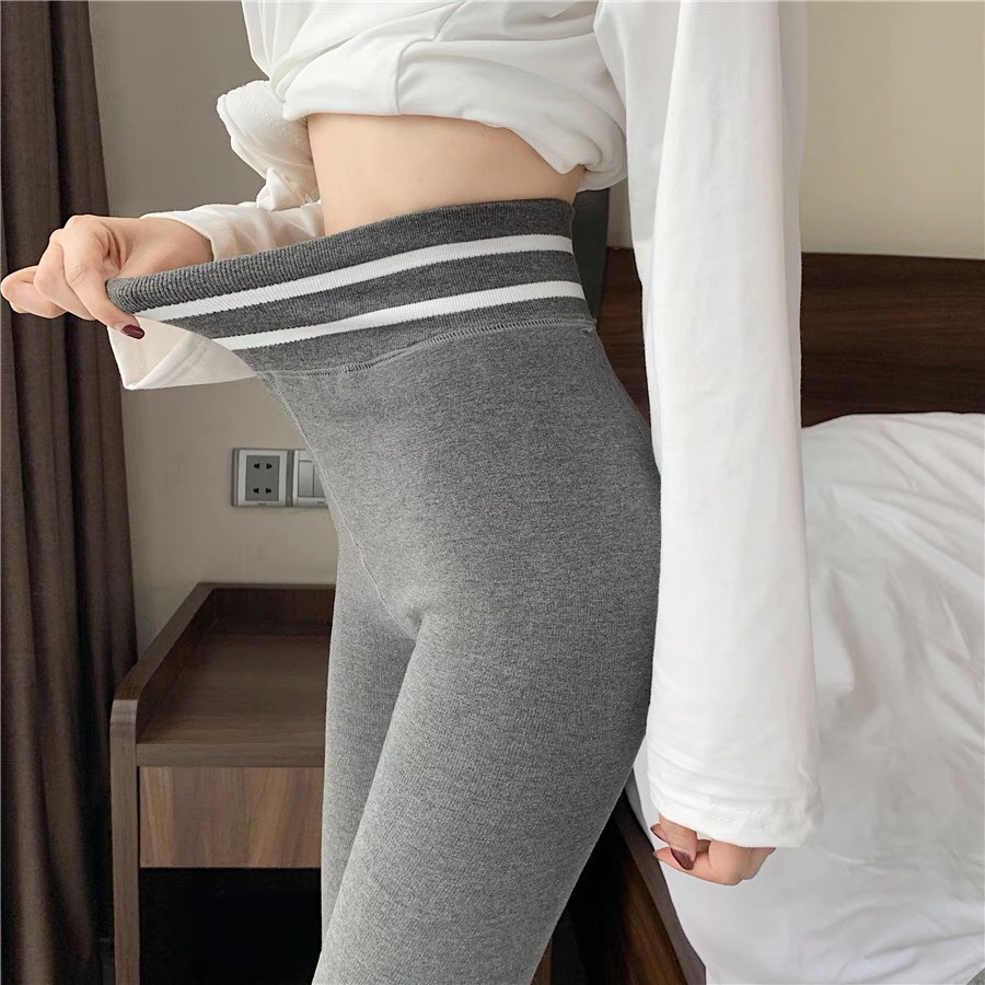 LOẠI TỐT - GIÁ SỈ  QUẦN LEGGING NÂNG MÔNG NỊT BỤNG CAO CẤP MÀU ĐEN, QUẦN TẤT LÓT NỈ DÀI NỮ