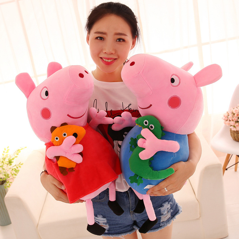 New 30cm Peppa Pig Plush Stuffed Toy Children Peppa Pig Family Animal Doll Toy Birthday Christmas Gift