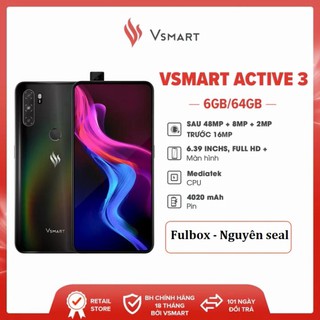 Điện Thoại Vsmart Active 3 (6GB/64GB) Fullbox Nguyên Seal Chính Hãng VA3  - smartphone giá rẻ