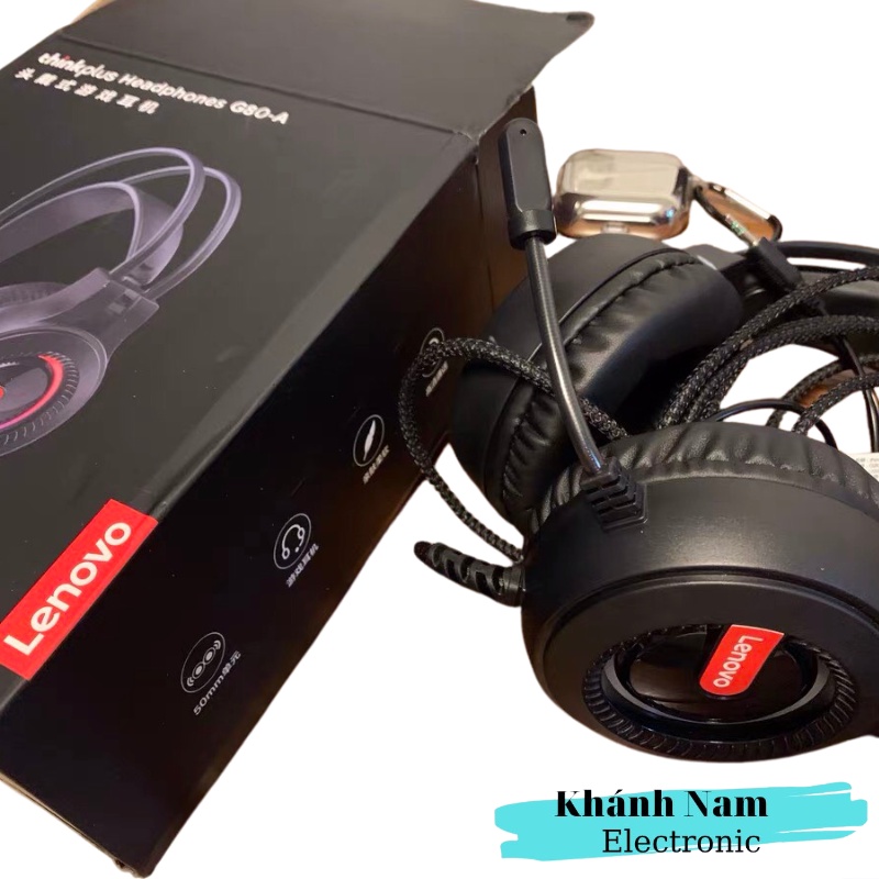 Tai Nghe Chụp Tai Gaming Lenovo, Chống Ồn Cao, Ôm Sát Hai Tai Bao Bọc Tốt Rất Thoải Mái Dùng Cho Máy Tính, Laptop