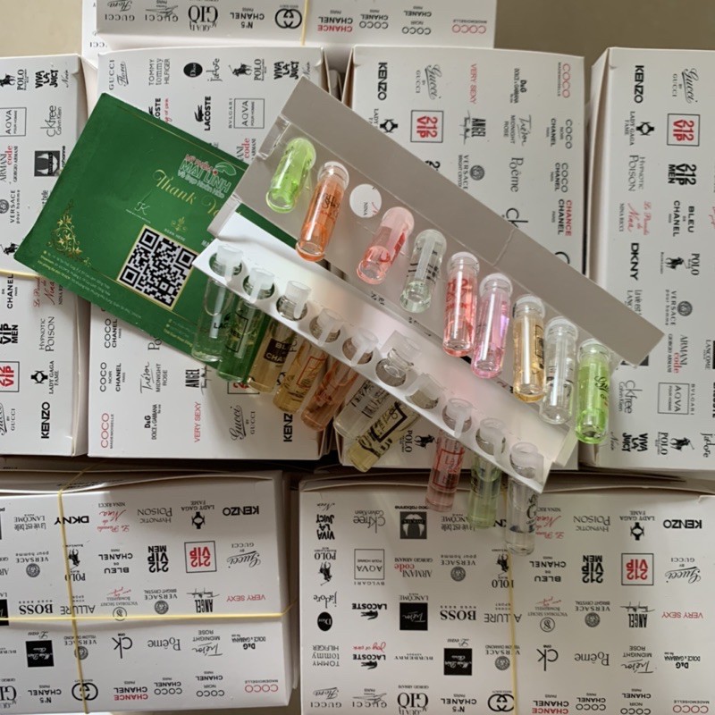 Set Nước Hoa Mini 20 Chai, Lọ 2ml [CHÍNH HÃNG - BAO TEST] Set 20 Chai, Lọ Tinh Dầu PHÁP Lưu Hương 6 - 8 Tiếng | BigBuy360 - bigbuy360.vn