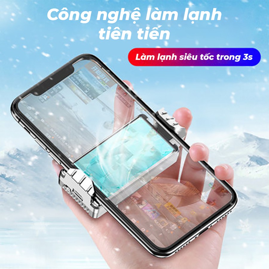 Quạt Tản Nhiệt Điện Thoại Chơi Game Sò Lạnh AH101 - Nhỏ gọn - Cao cấp công nghệ mới - Giảm nhiệt 3s