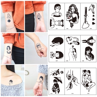 Hình Xăm Dán Tạm Thời Chống Thấm Nước Họa Tiết Nghệ Thuật Thời Trang