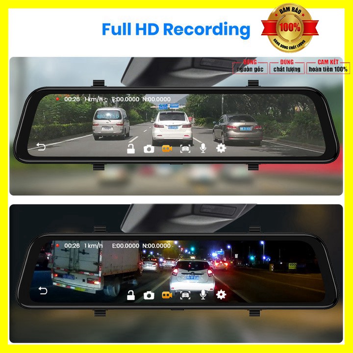 Camera hành trình gương ô tô cao cấp Whexune D50 màn hình 12 inch, 4G, Wifi, GPS - Bảo hành 12 tháng | BigBuy360 - bigbuy360.vn