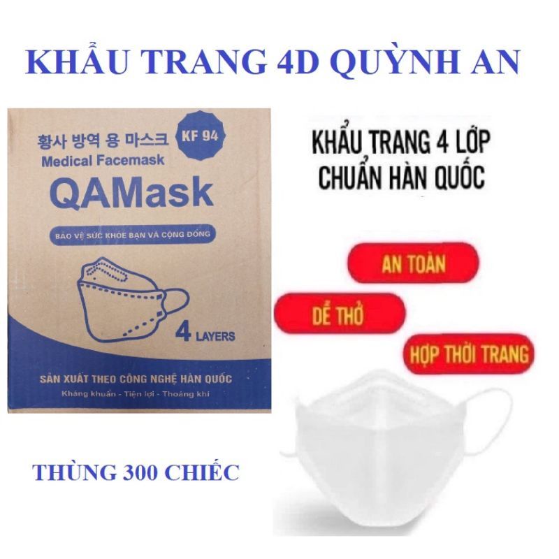 [TÚI 10 CHIẾC] KHẨU TRANG KHÁNG KHUẨN 4D KF94 AN TOÀN HỢP THỜI TRANG