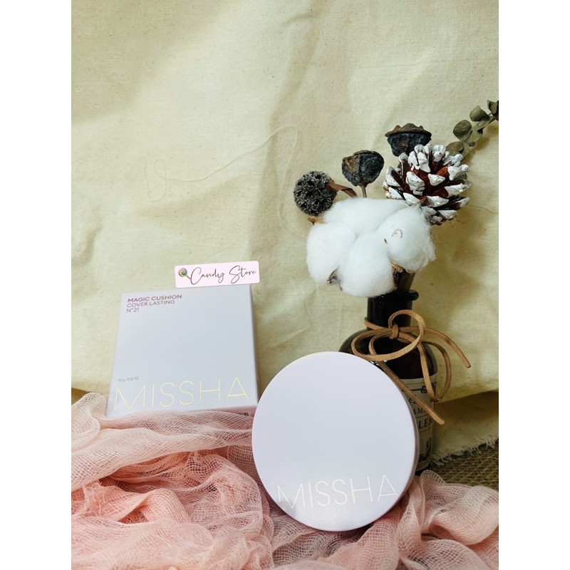 Phấn nước Missha Magic Cushion Cover Lasting SPF50+ PA+++ - Hồng tone 21,23