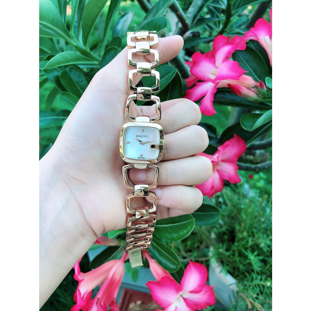 Đồng Hồ Nữ Gucci G-Gucci Mother of Pearl Diamond YA125513