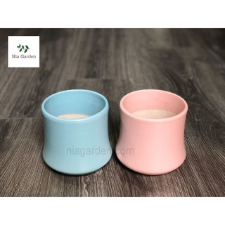 Chậu gốm sứ đốt trúc trồng cây cảnh, sen đá, xương rồng