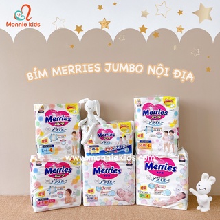 🎀HÀNG CHÍNH HÃNG🎀 Tã/Bỉm Merries Quần Nội Địa Nhật 🍡FREESHIP🍡 Cộng Miếng Size M58+6/L44+6/XL38+6/XXL26+2
