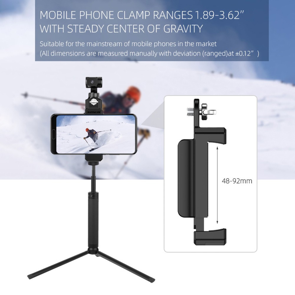 Bộ Chuyển Đổi Kẹp Điện Thoại + Gậy Selfie Cho Fimi Palm