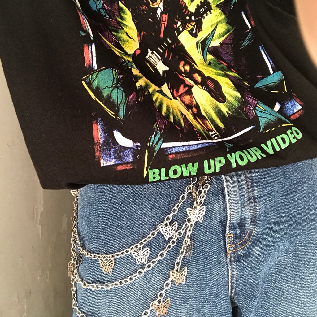 Y2k JK Dây Xích Đeo Thắt Lưng Quần Jean Nhiều Lớp Phong Cách Punk Đường Phố Cá Tính Dành Cho Nữ
