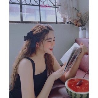 Kẹp Tóc Kẹp Mái Nơ JISOO BLACKPINK Chất Lụa Mờ Màu Đen - Chính Hãng NHÀ HOA