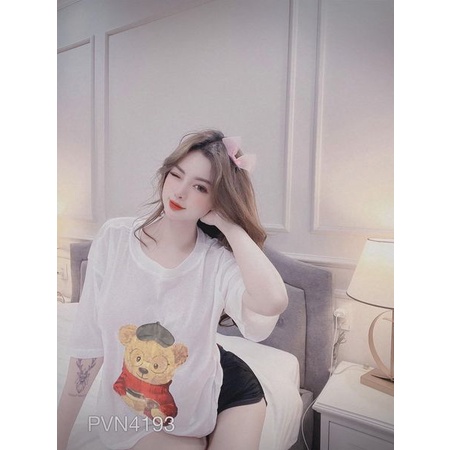 Áo gấu đội nón + quần