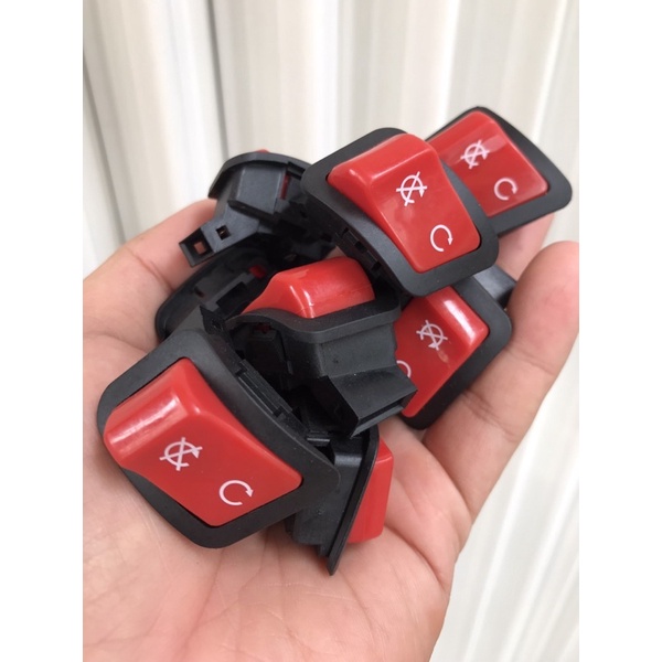 NÚT IDLING STOP, NÚT CÔNG TẮC  IDLING STOP MÀU ĐỎ LẮP VARIO 2017 AIR BLADE 125 SH MODE SHVN  VISION LEAD 125