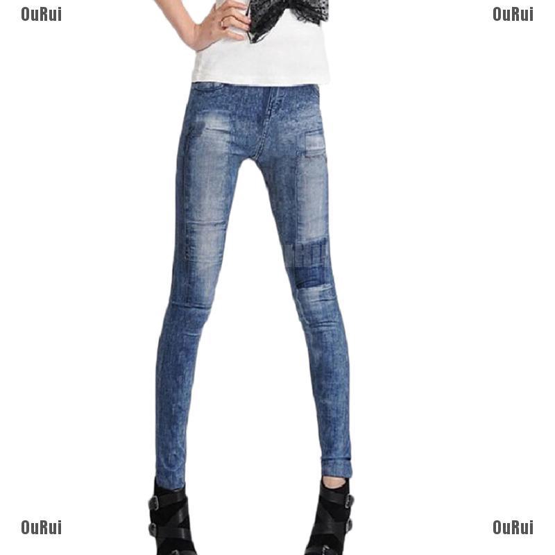 Quần Jean Dài Dáng Ôm Quyến Rũ Cho Nữ