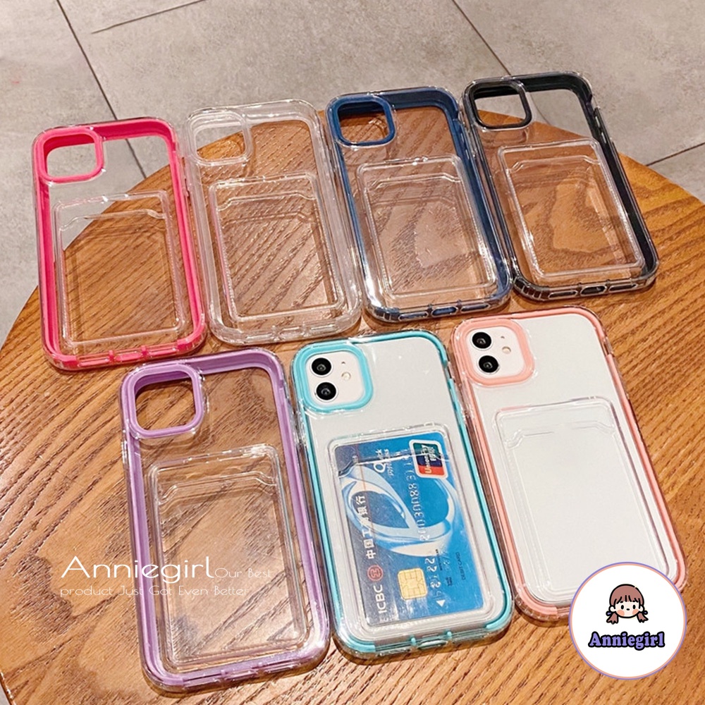 Ốp Điện Thoại TPU Mềm Chống Sốc 3 Trong 1 Có Ngăn Đựng Thẻ Cho Iphone 14 13 12 11 Pro Max X Xs Max XR 8 7 Plus