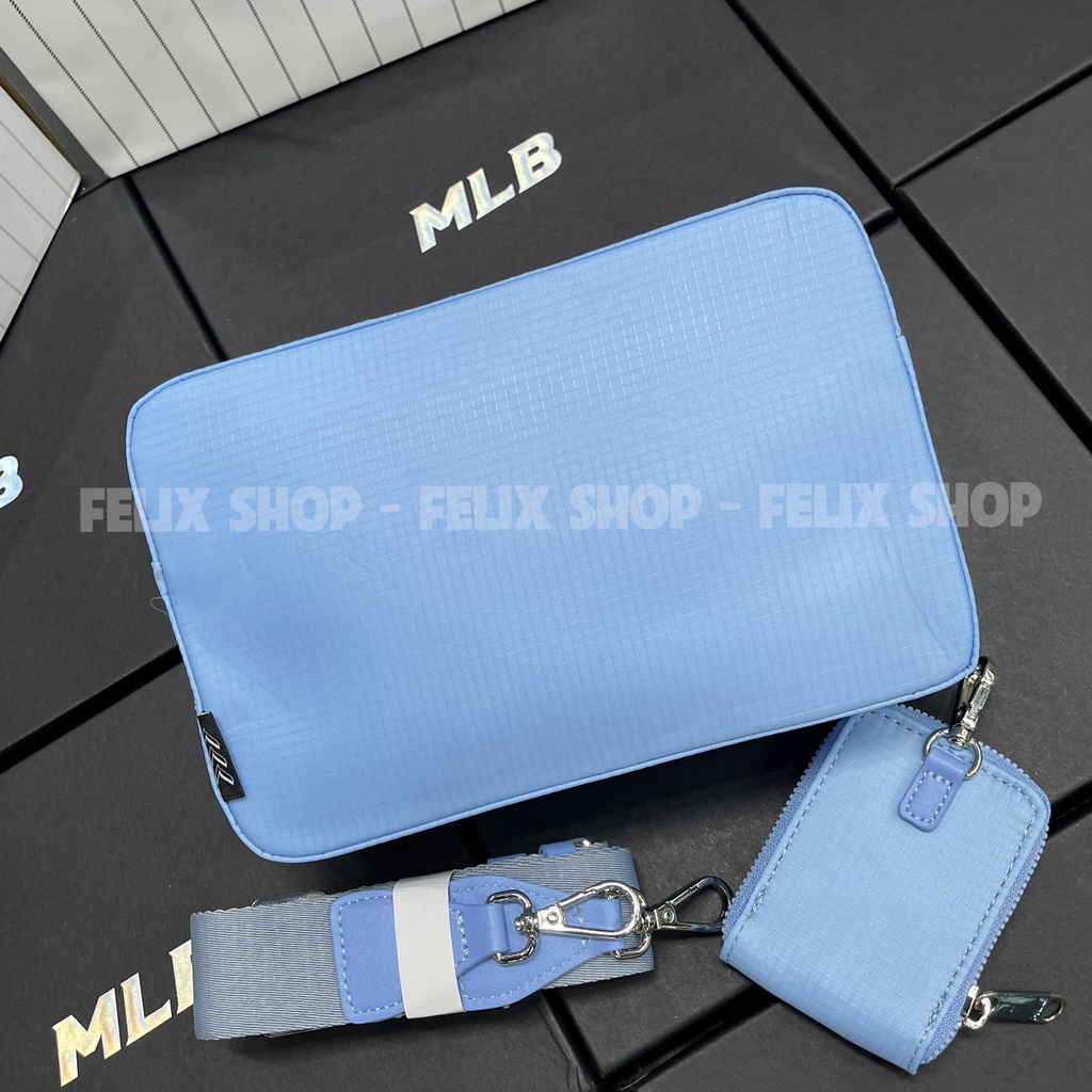 ✅ [ FELIX CHUẨN 1:1 + VIDEO ĐỦ MÀU] Túi Đeo Chéo MLB LA Industrial Crossbody Blue 32BGDI111 07S | CÓ SẴN 2 SIZE| MÀU MỚI