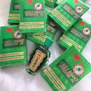 Dầu Gió Nước Xanh 2 Nắp SingaPore Eagle Brand 24ml
