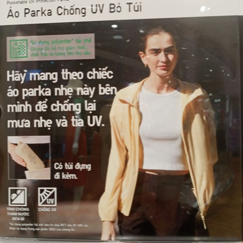 Áo Parka Chống UV Bỏ Túi