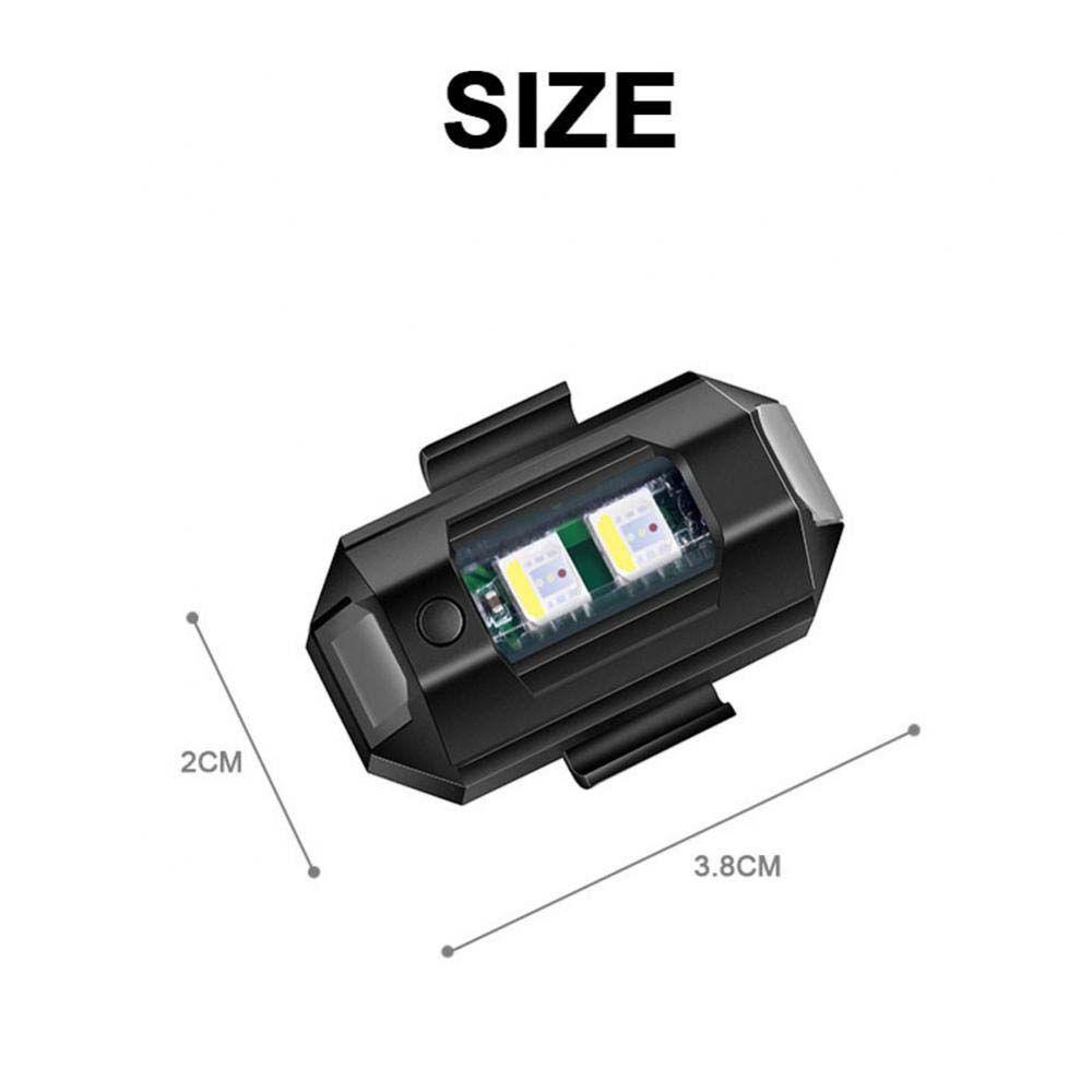 Đèn LED Nhấp Nháy Có Thể Sạc Lại Cảnh Báo Ban Đêm Cho Xe Máy / Xe Đạp