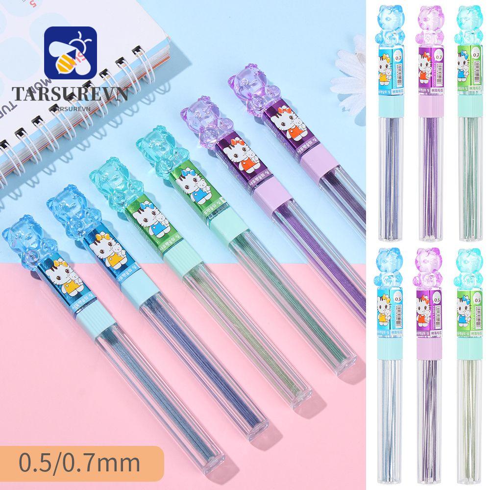 15 Ruột bút chì bấm 0.5/ 0.7 mm đầy màu sắc tiện lợi cho văn phòng trường học