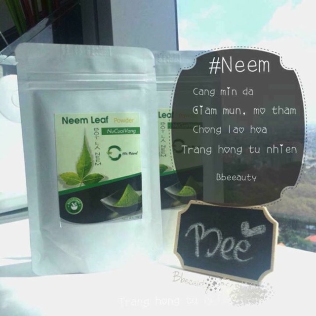 Bột lá neem Ấn độ 100gr mẫu mới