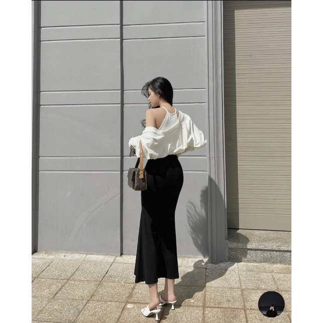 Chân Váy Đuôi Cá tôn dáng eo thon che khuyết điểm nâng mông chất cotton co giãn