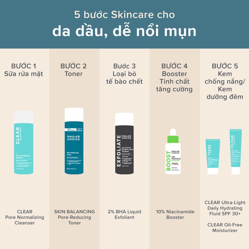 [PAULA'S CHOICE] Toner Cân Bằng Và Se Khít Lỗ Chân Lông Da Dầu Mụn Skin Balancing Pore Reducing Toner 190ml (Mã 1350)