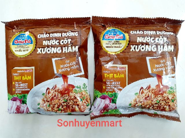Cháo gấu đỏ cao cấp nước cốt xương hầm | BigBuy360 - bigbuy360.vn