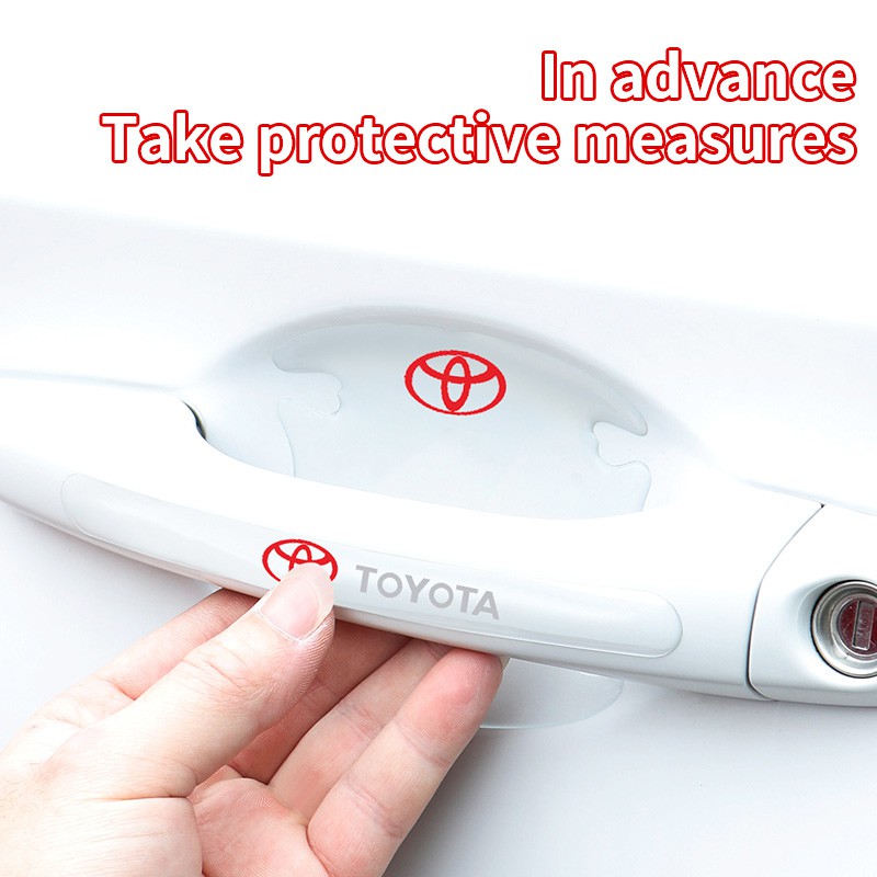 Miếng Dán Bảo Vệ Tay Nắm Cửa Trong Suốt Cao Cấp Cho Ô Tô toyota Yaris Vios Altis Camry Avanza