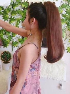 Tóc giả ngoặm thẳng cụp