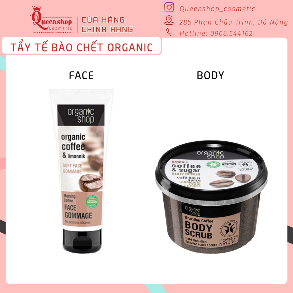 Bộ đôi tẩy da chết coffee cho face &amp; body