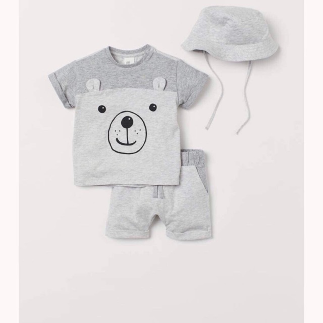 Set gấu xám HM auth