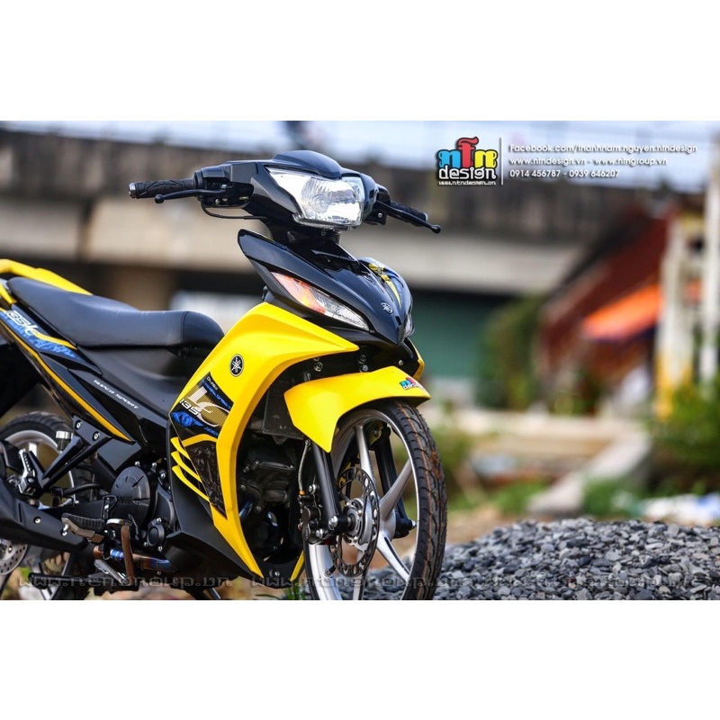 Dàn áo exciter 135 vàng đen chính hãng kèm tem 3 lớp