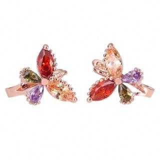 Bông tai nữ mạ vàng hồng 18k