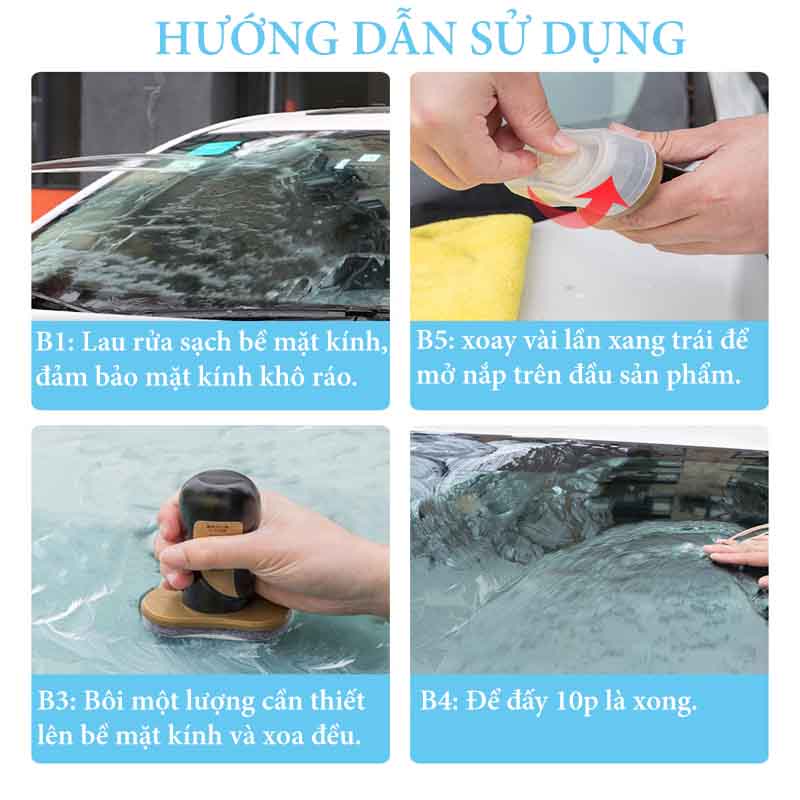 Sáp Kem Bôi Chống Bám Dầu Mỡ Trên Kính Ô Tô, Xe Máy -  Dung Tích 100ml Hãnh  TrueFul VER 2 CARZONE.TOP