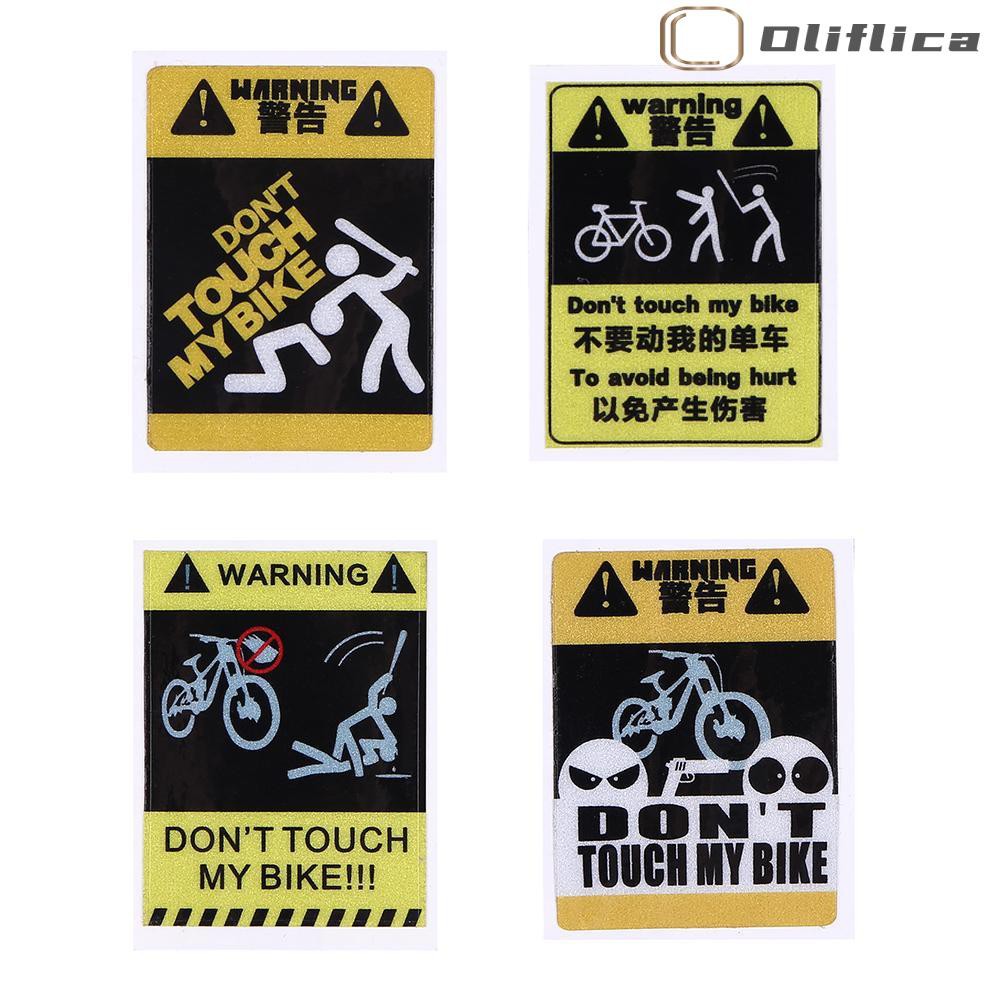 Miếng Dán Cảnh Báo Chống Thấm Nước Trang Trí Xe Đạp