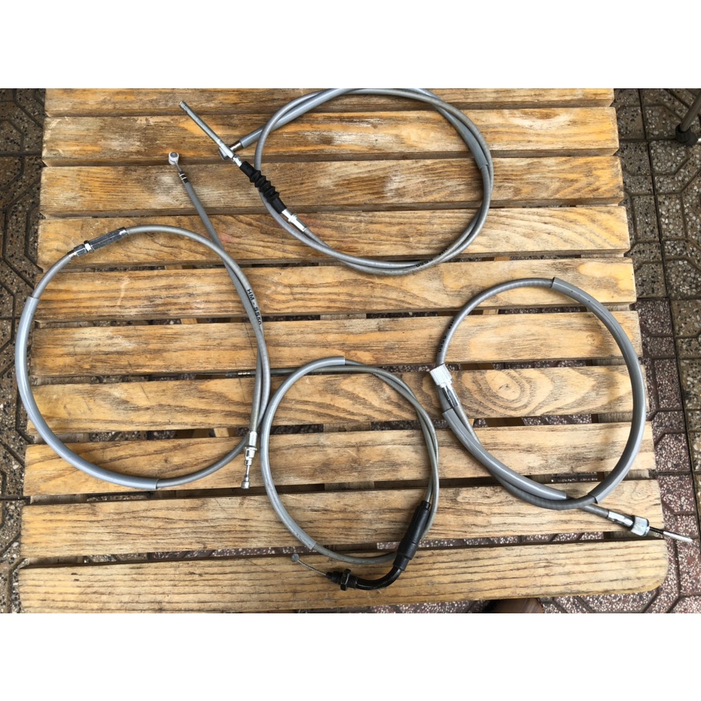 Bộ 4 dây : côn + thắng + Km + ga cuốn cho xe honda 67-71 ghidong thấp màu xám sáng