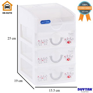 Tủ nhựa Đựng Phụ Kiện Nhỏ Gọn Tomi nhỏ 4 ngăn (15.5 x 19 x 25 cm) No.219/4
