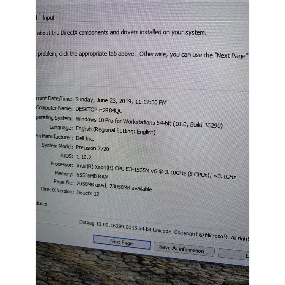 Laptop Dell Precision 7720, Xeon E3 1535M v6, 64G, 1T, P5000 16G, 17,3in, FHD | BigBuy360 - bigbuy360.vn