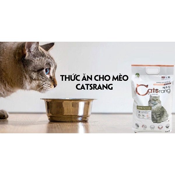 [Mã PET50 giảm 10% - tối đa 50K đơn 250K] [ HOT ] Thức ăn Catsrang Hàn Quốc cho mèo mọi lứa tuổi nhiều dinh dưỡng 5kg