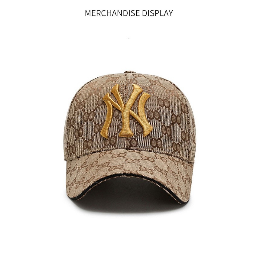 Mũ lưỡi trai nam nữ mẫu 2022 - Nón kết thêu logo NY thể thao kaki mền mịn thoáng mát thấm hút mồ hôi