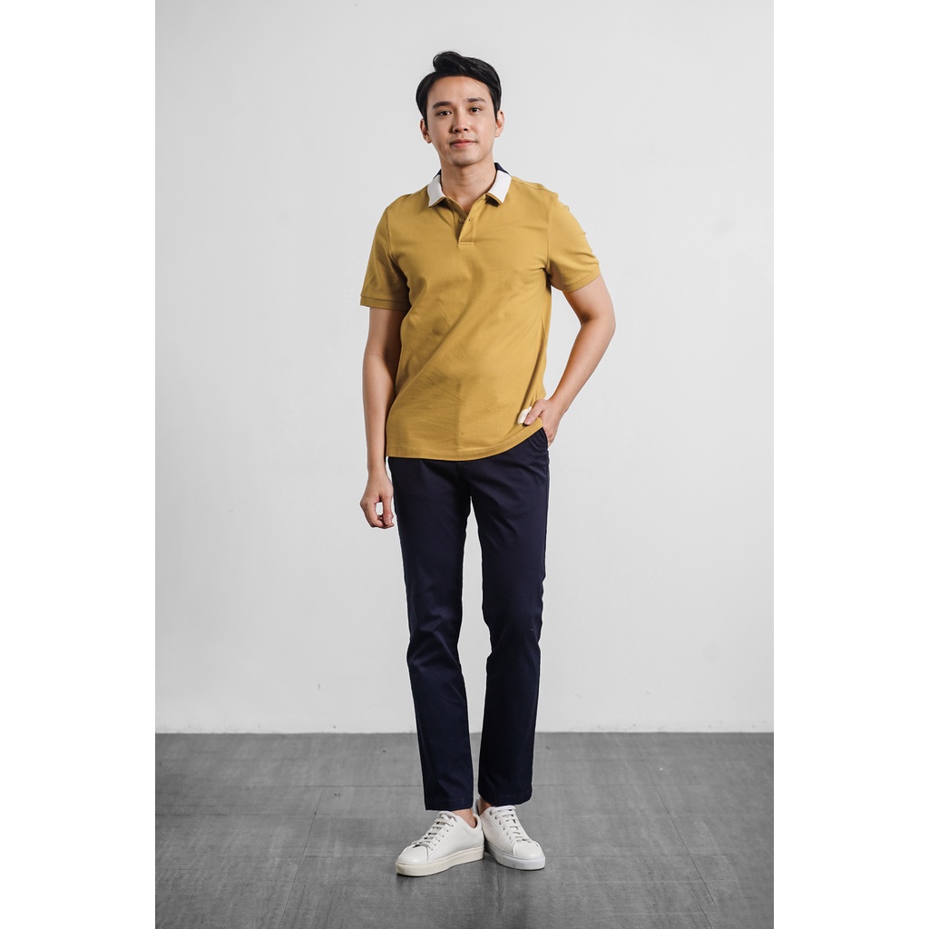 Áo polo, Rib decor, point label. FITTED form – Routine 10S21POL005 – Routine >>> top1shop >>> shopee.vn