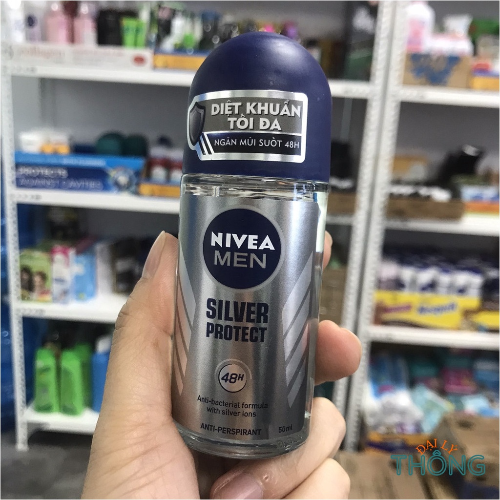Lăn Khử Mùi Cho Nam NIVEA Men Cool Kick /Silver Protect /Dry Impact 50ml - Lăn nách nam