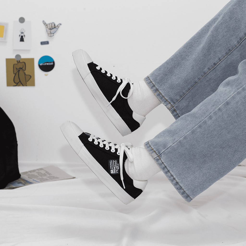 [Mã FAGREEN245 giảm 10% tối đa 30k đơn từ 99k] Giày bata nữ giayBOM CLASSICS thiết kế đơn giản B401 | BigBuy360 - bigbuy360.vn