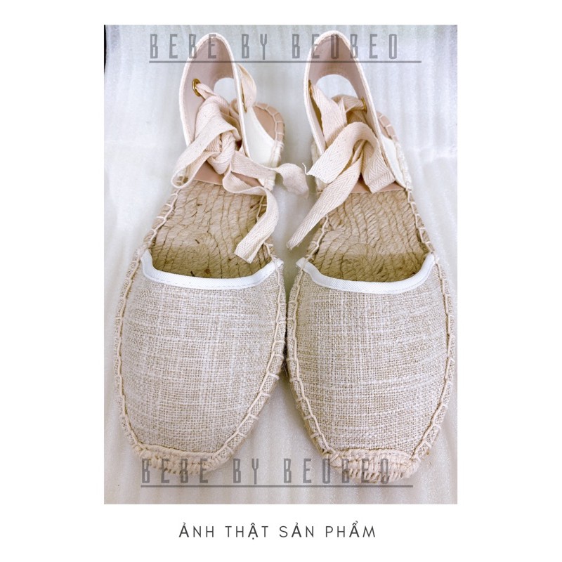 Giày cói buộc dây
