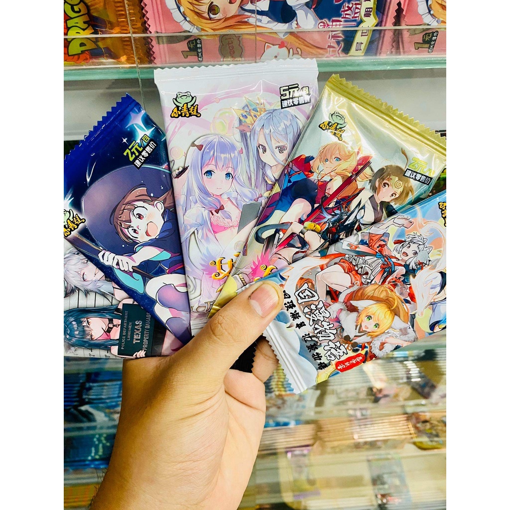 Set 5 ảnh thẻ nhân phẩm Anime Conan, Naruto, One Piece Genshin Jujutsu Kaisen Identity V