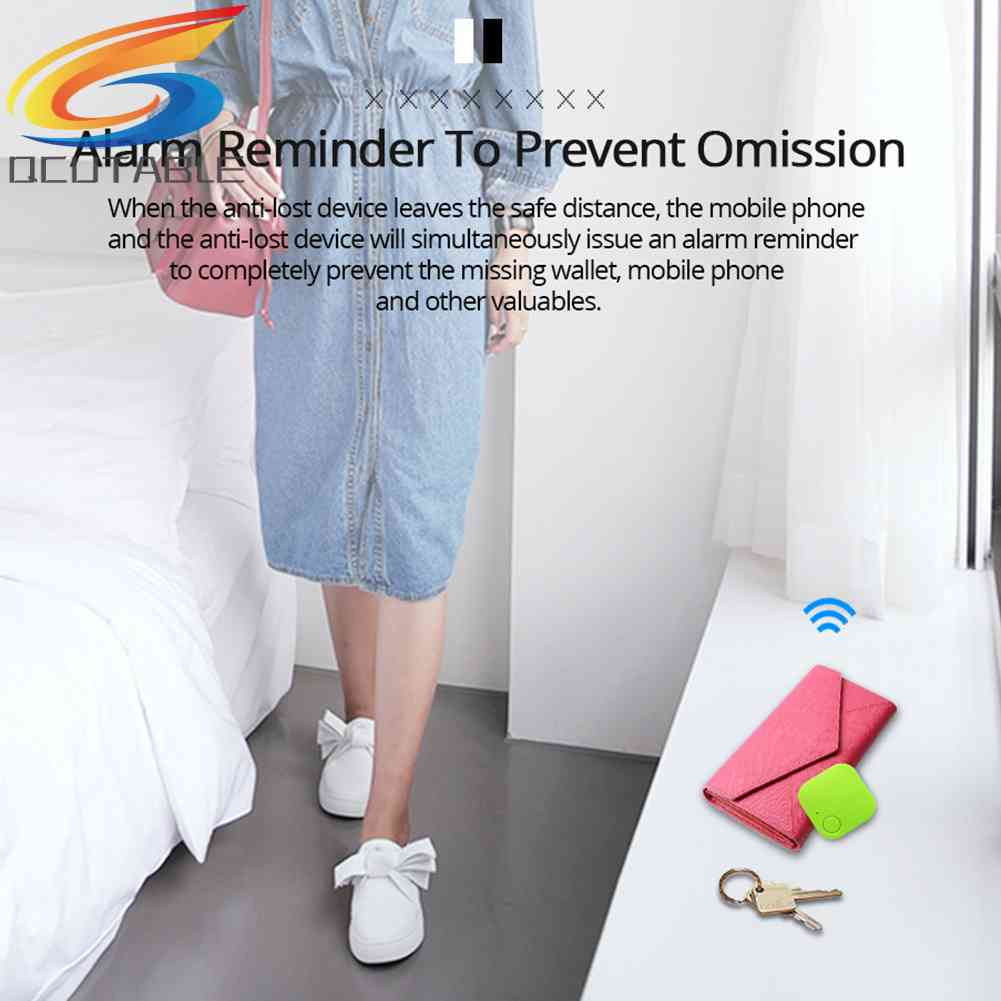 Thiết Bị Định Vị Bluetooth Chống Thất Lạc Hình Vuông Mini Thông Dụng Cho Xe Hơi
