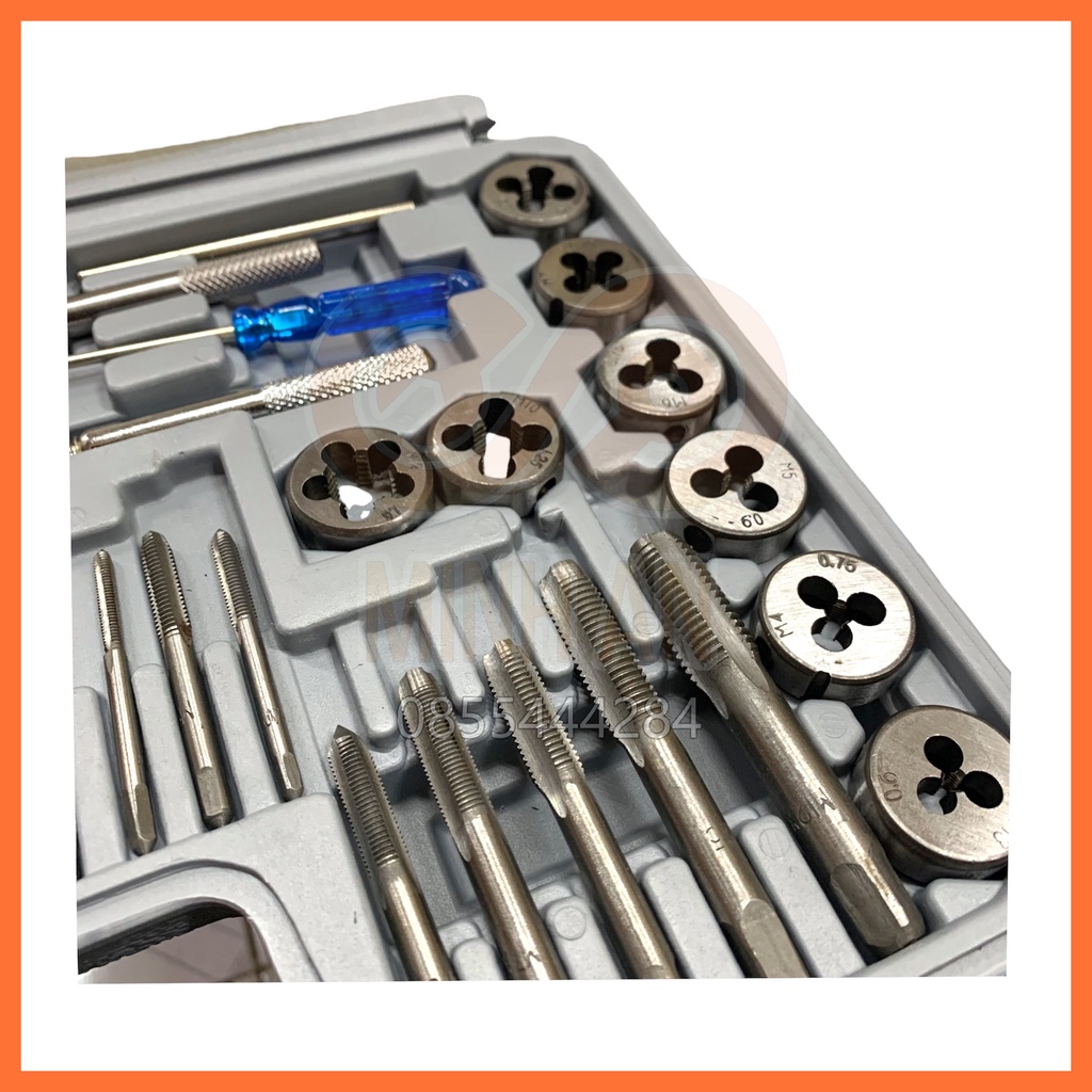Taro ren 40 chi tiết bộ tạo ren trong và ngoài hợp kim siêu cứng , nhổ ốc gẫy 6pc